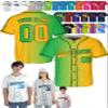 Custom Baseball Jerseys - Personalized Baseball Shirts for Men, Women, Boys, and Girls - Customized Team Uniforms for Sports Fans, Teams, Events, Gifts - Add Your Name, Number, Logo view 1