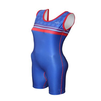 Matman USA The U.S.A. Stripes Women's Wrestling Singlet (Multicolor, Medium)