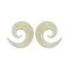 Glass Ear Tapers Spiral Taper Plugs Earrings 10mm - 00G Glow in The Dark Spiral Ear Gauges Plug Hanging Taper Stretchers Expander Piercing Jewelry view 1