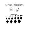 Glass Ear Tapers Spiral Taper Plugs Earrings 10mm - 00G Glow in The Dark Spiral Ear Gauges Plug Hanging Taper Stretchers Expander Piercing Jewelry view 3