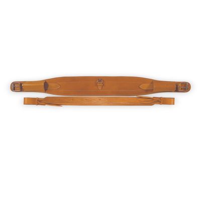 Buffalo Leather Light Oil Rear Cinch - Average Horse Size