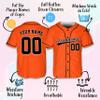 Custom Baseball Jerseys - Personalized Baseball Shirts for Men, Women, Boys, and Girls - Customized Team Uniforms for Sports Fans, Teams, Events, Gifts - Add Your Name, Number, Logo Orange/Black view 4