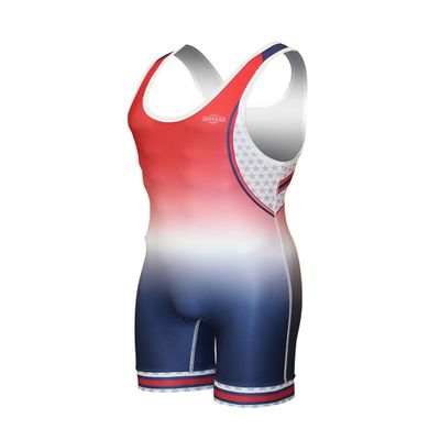Matman USA The U.S.A. Victor Men's Wrestling Singlet (Multicolor, X-Small)