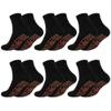 ihreesy Self-Heating Shaping Socks,6 Pairs Heated Socks Winter Thermal Foot Warmer Socks Hyperthermia Socks Foot Massage Thermotherapeutic Sock for Men Women,6 Pairs Of Black view 1