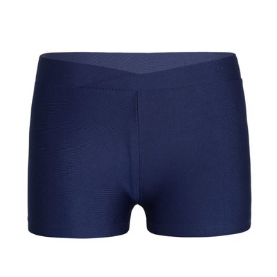 RUNQHUI Girls Dance Shorts Slim Fit Sports Workout Cycling Tumbling Gymnastics Athletic Shorts Bottoms Navy A 3-4 Years
