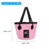 PATIKIL 3.2 Gallon 12L Collapsible Bucket, Travel Portable Water Storage Container Folding Foot Wash Basin for Outdoor Travel Camping Fishing, Light Pink view 2