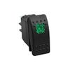50 Caliber Racing Rocker Switch ON/Off LED Backlit-On/Off - UTV, Auto, Boat 20A 12V (Green) 5365 view 1