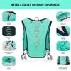 INOXTO Running Hydration Vest Backpack,Lightweight Insulated Pack with 1.5L Water Bladder Bag Daypack for Hiking Trail Running Cycling Race Marathon for Women Men (588 Light Green) view 2