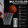 PATIKIL LED Basketball Hoop Light Set, Basketball Rim & Backboard Light Remote Control Light Up Basketball Rim Light for Glow in The Dark Outdoor Luminous Nightlight view 2