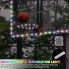 PATIKIL LED Basketball Hoop Light Set, Basketball Rim & Backboard Light Remote Control Light Up Basketball Rim Light for Glow in The Dark Outdoor Luminous Nightlight view 3