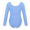 YOOJOO Girls' Team Basic Long Sleeve Leotard Gymnastics Ballet Dance Bodysuits for Toddler Kids Blue 3 Years view 2