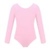YOOJOO Girls' Team Basic Long Sleeve Leotard Gymnastics Ballet Dance Bodysuits for Toddler Kids Pink 10 Years view 1