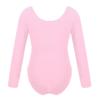 YOOJOO Girls' Team Basic Long Sleeve Leotard Gymnastics Ballet Dance Bodysuits for Toddler Kids Pink 10 Years view 2