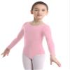 YOOJOO Girls' Team Basic Long Sleeve Leotard Gymnastics Ballet Dance Bodysuits for Toddler Kids Pink 10 Years view 3