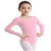 YOOJOO Girls' Team Basic Long Sleeve Leotard Gymnastics Ballet Dance Bodysuits for Toddler Kids Pink 10 Years view 4