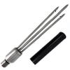 6.5" Replaceable Spear Tip for Aquatic Hunt Pro Spears in-Line 3-Prong SS304 Design, M14 x 1.0mm Thread, Stone Shot Center Prong & Inward Barbed Side Prongs