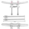 Dock Cleats 10 inch With Bolts,Hot Dipped Galvanized Cast Iron Boat Cleat Dock Boat Cleats, Rope Cleat Boat Dock Cleats Ideal for Boat Docks, Decks, Piers for Tying up Boats,Marine Decor (2 Pack) view 3