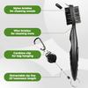 ATTRACTIVE Golf Towels, Microfiber Waffle Pattern Towels - Golf Club Brush with Cleaning (2 Gray Towel+Black Brush) view 3