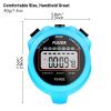 PULIVIA Sports Stopwatch Timer, Single Lap Split Digital Stop Watch for Sports Kids Coaches Swimming Running, Blue view 4