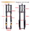 BUCKLOS 29 inch Electric Mountain Bike Air Suspension Inverted Downhill Fork, Thru Axle Boost MTB Wheelset, Front 15 * 110mm Rear 12 * 148mm Disc Brake Mountain Bike Wheel. view 3