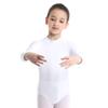 YOOJOO Kids Girls Basic Turtleneck Long Sleeve Leotard Gymnastics Ballet Dancewear for Toddler White 5-6 Years view 4