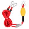 Self Centering Tow Harness for Watersports with Foat Ball, Heavy Duty Boat Tow Harness with 2 Permanent Antirust Stainless Steel Rider (24FT Red with foat Ball) view 1