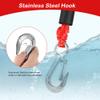 Self Centering Tow Harness for Watersports with Foat Ball, Heavy Duty Boat Tow Harness with 2 Permanent Antirust Stainless Steel Rider (24FT Red with foat Ball) view 4