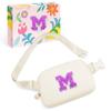COSHAYSOO Girls Purses Fanny Pack Crossbody Belt Bag Birthday Gifts for 6 7 8 9 10 11 12 Year Old Girl, 6-8 8-10 10-12 Kids Graduation Trip Gift Tween Teen Preteen Stuff Ivory M view 1