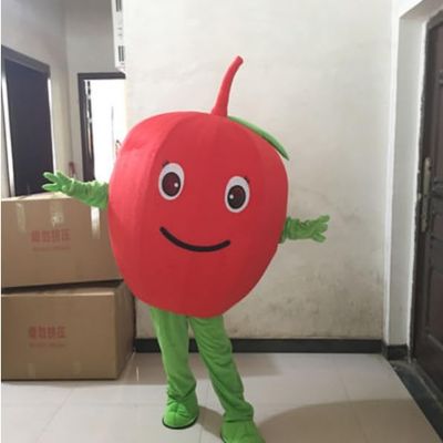 Professional Red Apple Fruit Halloween Fancy Dress Fursuit Birthday Party Mascot Costume Fursuit Furry Costume Birthday Party Fancy Dress Halloween Cosplay Birthday Party Cosplay Gift