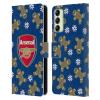 Head Case Designs Officially Licensed Arsenal FC Gingerbread Pattern Christmas Jumper Leather Wallet Case Compatible with Samsung Galaxy A14 5G view 1