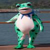 Professional Funny Frog Animal Halloween Fancy Dress Fursuit Birthday Party Mascot Costume Fursuit Furry Costume Birthday Party Fancy Dress Halloween Cosplay Birthday Party Cosplay Gift view 2
