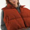 Athlisan Womens Cropped Puffer Vest Zip Up Stand Collar Lightweight Sleeveless Padded Gilet with Pockets(Red-M) view 2