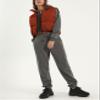 Athlisan Womens Cropped Puffer Vest Zip Up Stand Collar Lightweight Sleeveless Padded Gilet with Pockets(Red-M) view 3