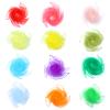 KIMOBER 12PCS Square Dance Scarves,12 Colors Juggling Silk Magic Tricks Music Movement Scarf Props (24in  24 Inches) view 2