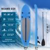 TLSUNNY 10FT Inflatable Stand Up Paddle Board, 3 Fins Paddleboard with Full SUP Accessories for All Skill Levels, Portable Two-Way Hand Pump and Carry Bag, 400LBS (Blue) view 3