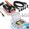 AGPTEK Air Pump + Cooler Bag for Paddle Board Electric Air Pump 20PSI Digital Electric Air Pump, 12V DC Car Connector, Intelligent Dual Stage & Auto-Off Function view 1