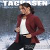TACVASEN Zip Up Jacket Women Fleece Thermal Light Polar Full Zip Jackets No Hood Fall Coat with Pockets Wine Red XXL view 2