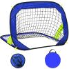 EVERRUSH Pop Up Soccer Goals Nets for Backyard Beach Soccer Training Net Mini Portable Foldable Lightweight Indoor + Outdoor Football Goal with Carry Bag view 1