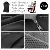 Men's Custom Barber Vest Personalized Barbershop Logo Workwear, Barber Name Jacket, Salon Hairstylist Uniform, Polyester, Zipper, Black view 3