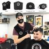 Men's Custom Barber Vest Personalized Barbershop Logo Workwear, Barber Name Jacket, Salon Hairstylist Uniform, Polyester, Zipper, Black view 4