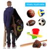 BROTOU Extra Large Sports Ball Bag Mesh, 5PCS Soccer Ball Bag Heavy Duty Drawstring Bags, Team Work for Holding Basketball, Volleyball, Baseball, Swimming Gear with Shoulder Strap (30"x40") view 4
