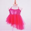 Alvivi Kids Girls Glitter Sequined Camisole Leotard Ballet Tutu Dress Ballerina Dance wear Costumes Rose A 8-10 Years view 3