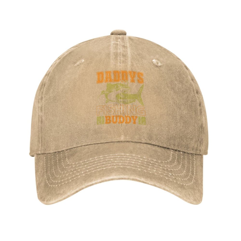 Fishing Lovers Hat Cap Daddy's Fishing Buddys Hat for Women Baseball Hat Graphic Hat Natural
