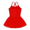 Alvivi Kids Girls Glitter Sequined Camisole Leotard Ballet Tutu Dress Ballerina Dance wear Costumes Red 3-4 Years view 3