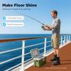 Boat Flooring EVA Foam Boat Decking Sheet Self Adhesive Marine Flooring Brushed Marine Carpet for Boats Yacht Kayak Decking Cushioning Seating Helm Pad Swimming RV Non Slip Pad (94" x 24", Brown) view 2
