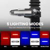 New Bike Tail Light with Red-Blue Dual Color,5 Modes,Silicone Strap,USB Rechargeable,Waterproof,168 Lumens Super Bright Bicycle Rear Lights Turn Signals for Night Riding view 3