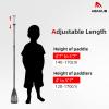 Abahub Kids SUP Paddle - 3 Piece Adjustable Stand Up Paddle Board Paddles 55" - 70",Durable, Lightweight & Floating Paddleboard Oar,Gray view 3