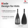 Abahub Kids SUP Paddle - 3 Piece Adjustable Stand Up Paddle Board Paddles 55" - 70",Durable, Lightweight & Floating Paddleboard Oar,Gray view 4