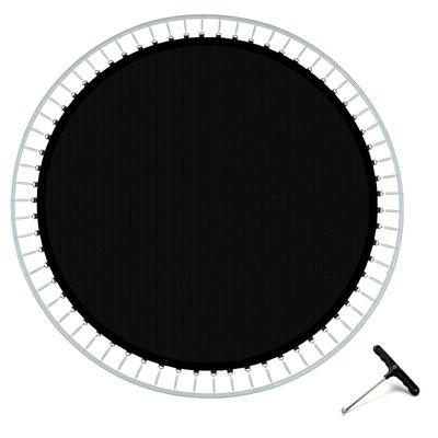 DASJD Trampoline Mat, 8/10/12 FT Trampoline Replacement Mat w/Spring Tool, Trampoline Jumping Mat Pad Compatible with Round Frames,8FT/48 Buckles