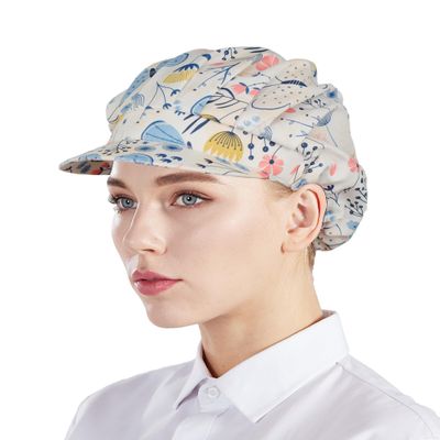 Nanxson 3pcs Chef Hats for Women Men Chef Caps Work Hats Kitchen Cooking Bakers Hat for Food Service with Brim